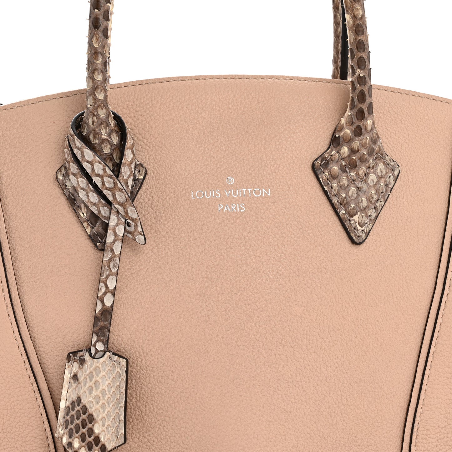 Veau Cachemire Snakeskin Soft Lockit PM Magnolia
