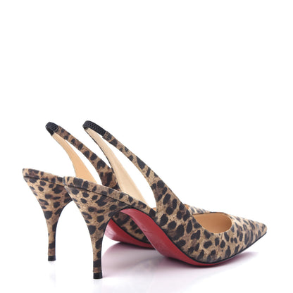Christian Louboutin Cork Rio Clare Sling 80 Pumps 37 Brown 4 of 10