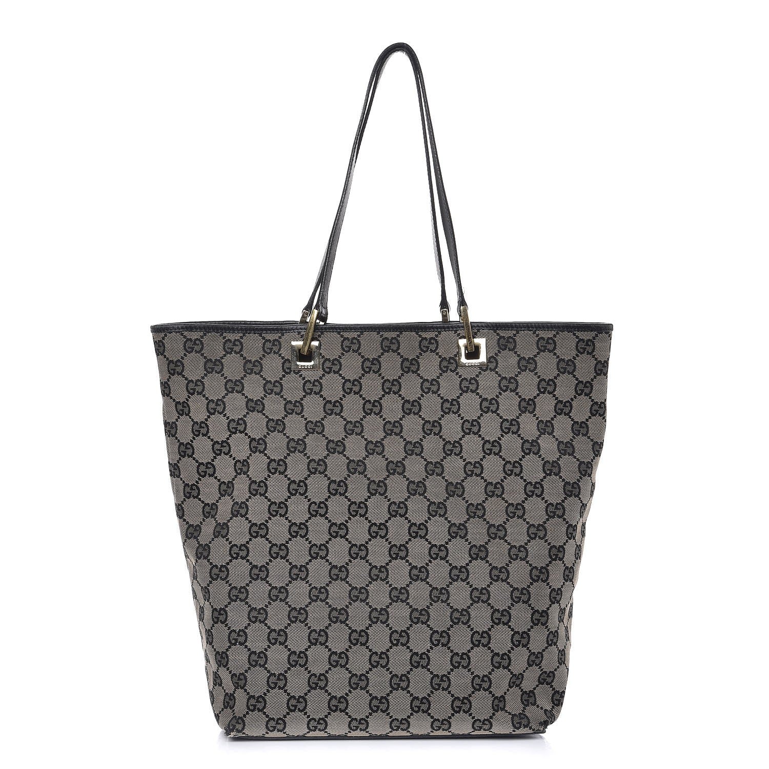 Gucci Monogram Large Bucket Tote Black 1 of 16