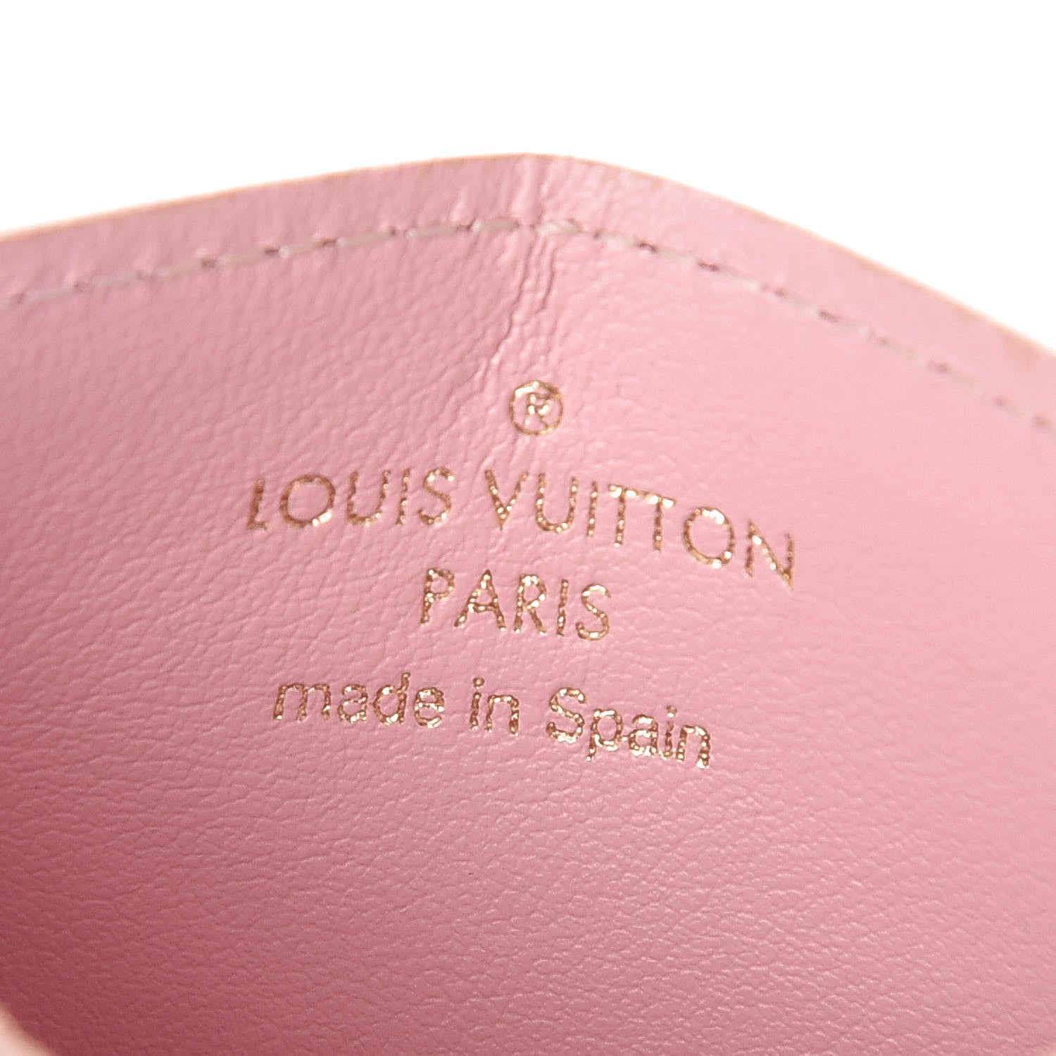Louis Vuitton Damier Ebene Caissa Card Holder Rose Ballerine 5 of 7