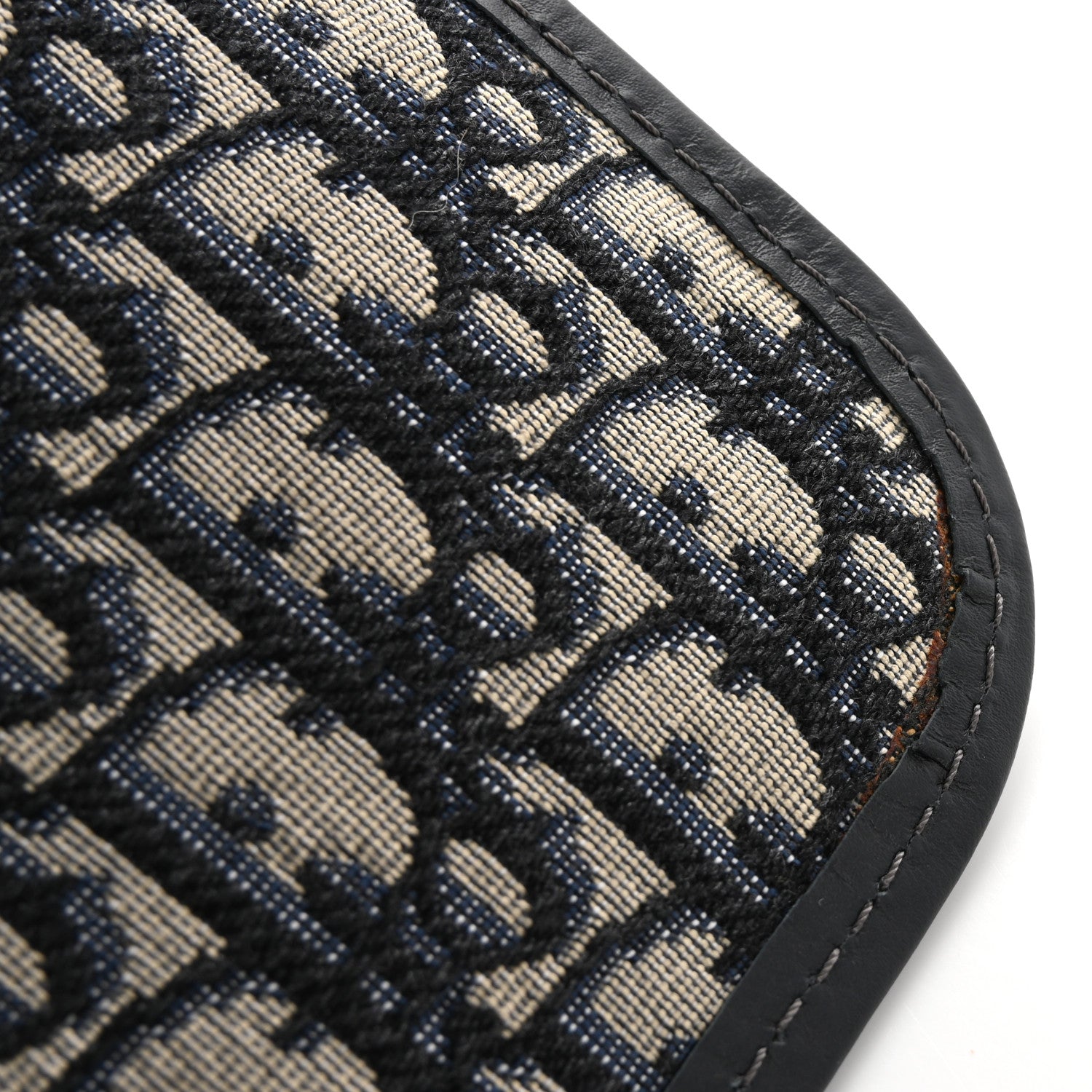 Christian Dior Oblique Fold Over Clutch Blue 8 of 9