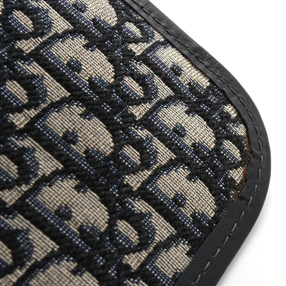 Christian Dior Oblique Fold Over Clutch Blue 8 of 9