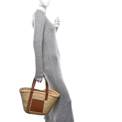 Loewe Raffia Basket Tote Bag Natural Tan 2 of 9