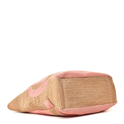 Chanel Mixed Fibers Large Shopping Bag Pink Beige 3 of 7