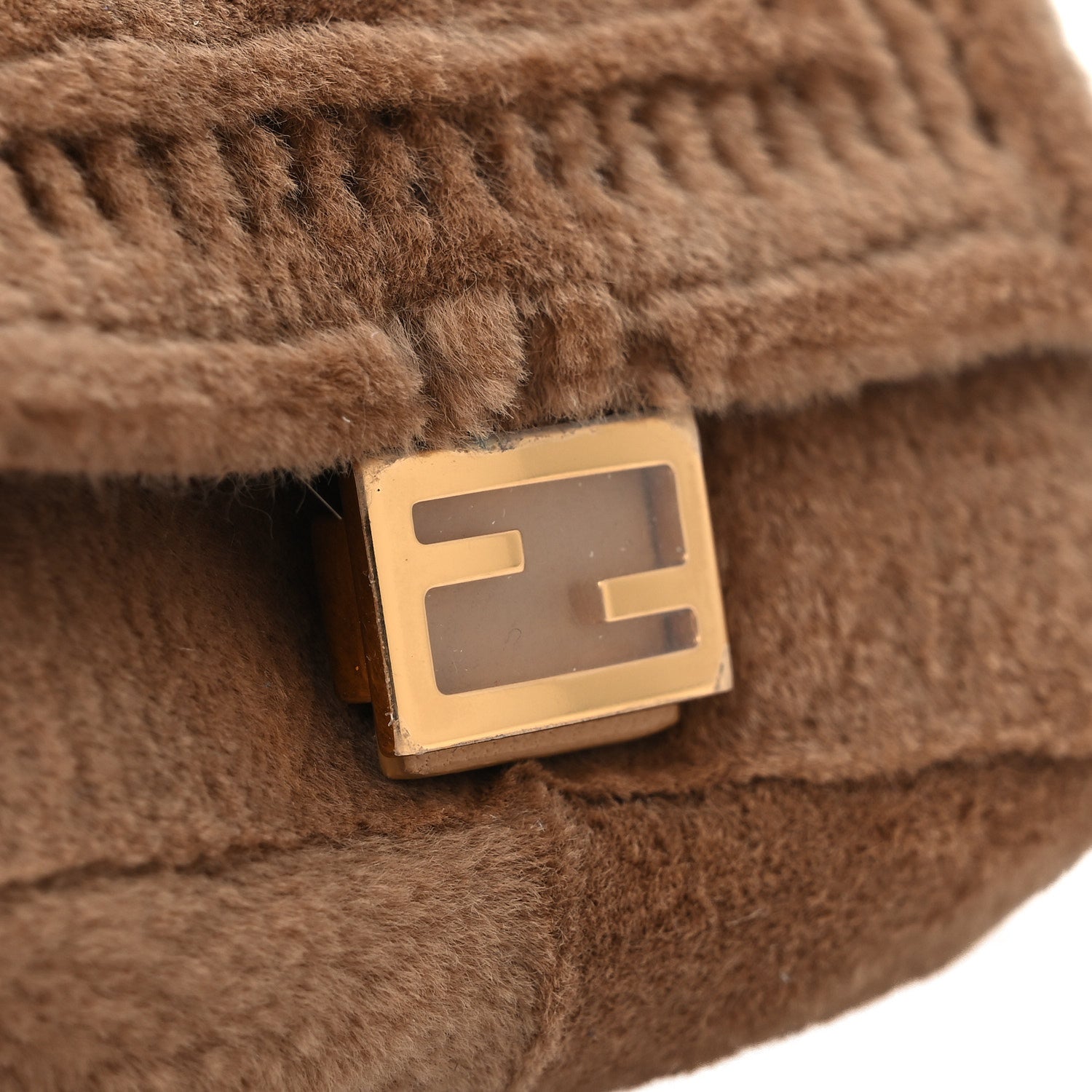 Fendi Mink Shiny Nappa Nano Baguette Charm Naturale Oro Soft 11 of 12