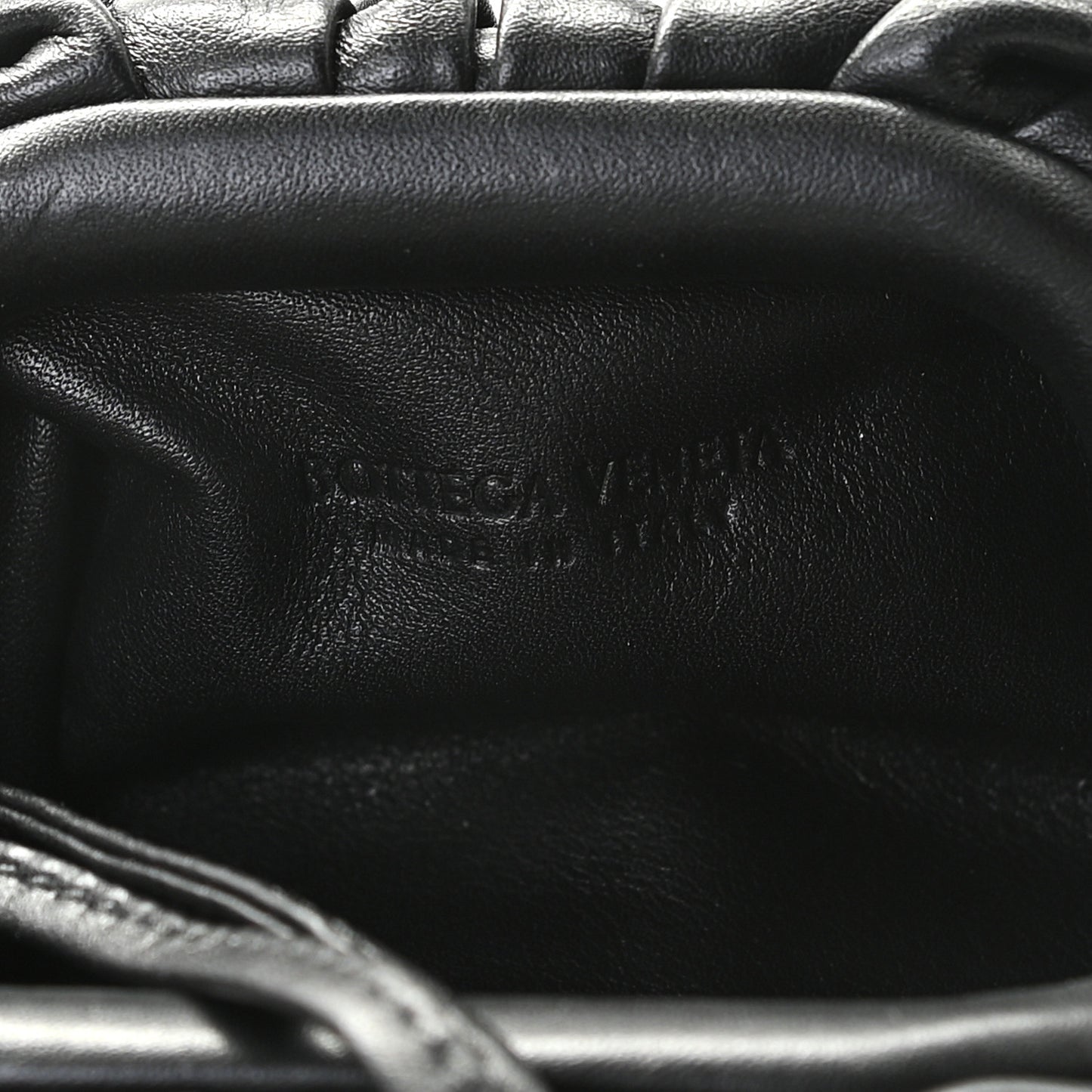 Butter Calfskin Coin Purse Black