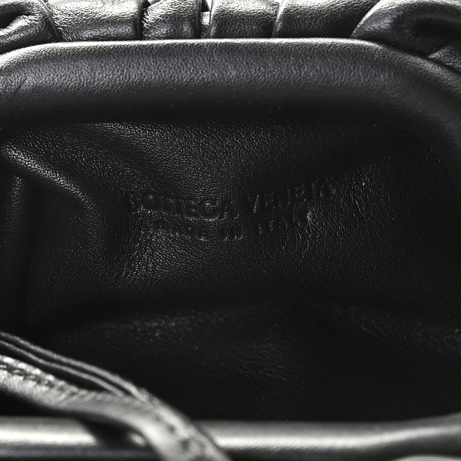 Bottega Veneta Butter Calfskin Coin Purse Black 4 of 7