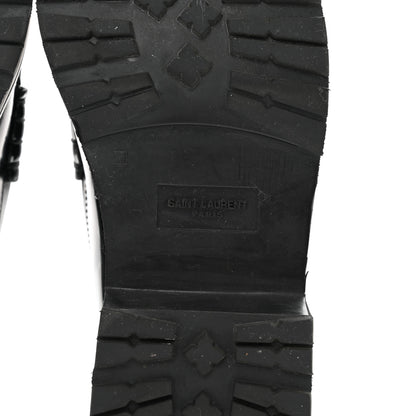 Saint Laurent Glazed Calfskin Chunky Le Loafer Penny Slippers 37.5 Black 6 of 8