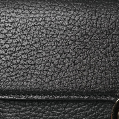 Gucci Dollar Calfskin Interlocking G Chain Wallet Black 9 of 13