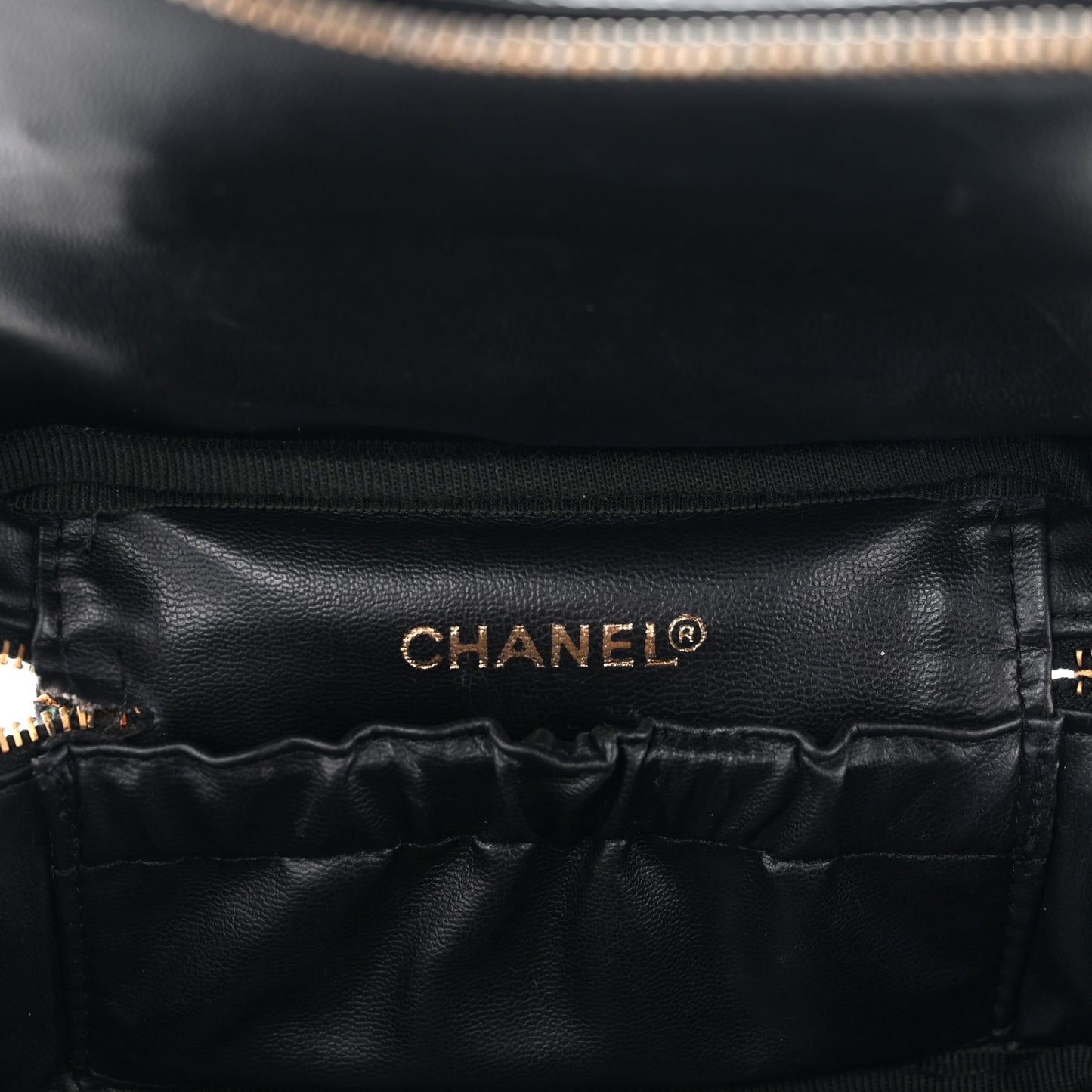 Patent Vanity Cosmetic Case Black
