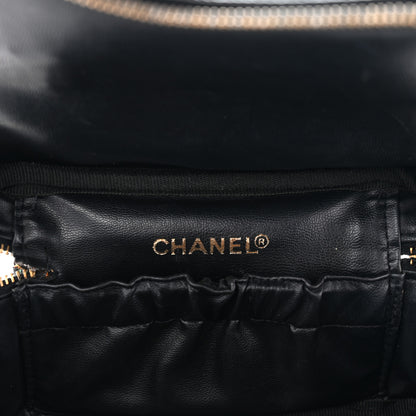 Chanel Patent Vanity Cosmetic Case Black 6 of 12