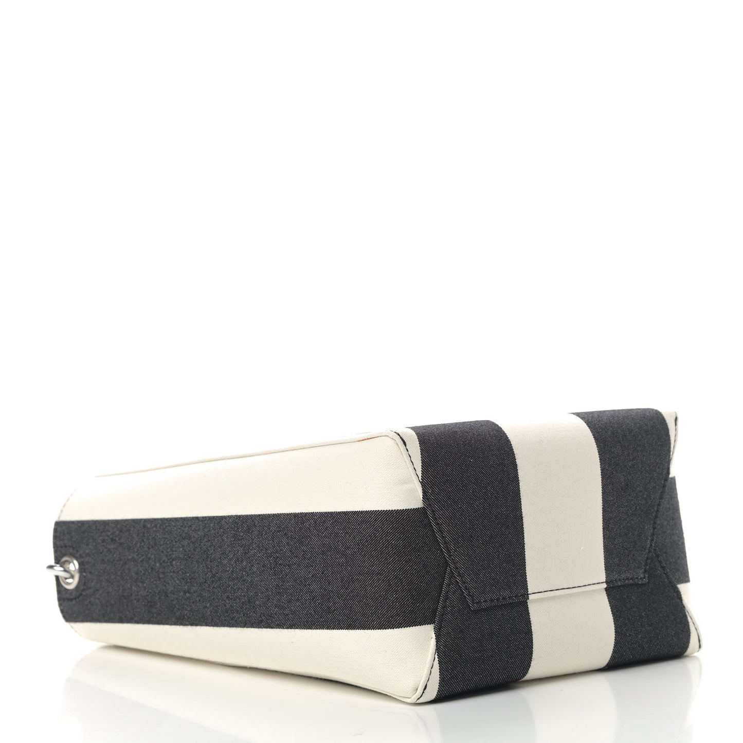 Textured Canvas Small Sangle Bucket Bag Black