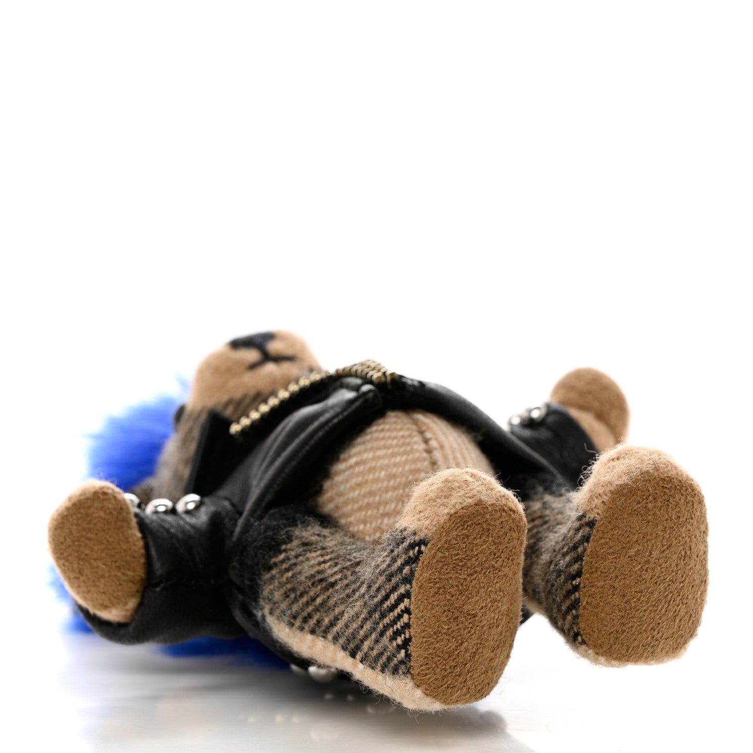 Burberry Cashmere Thomas Punk Teddy Bear Keychain Charm Camel 3 of 5