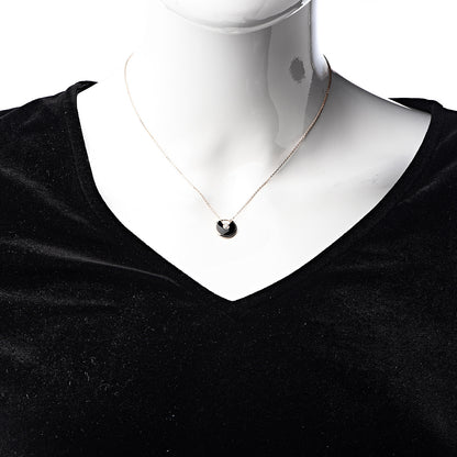 Cartier 18K Pink Gold Diamond Black Onyx XS Amulette de Cartier Pendant Necklace 2 of 7