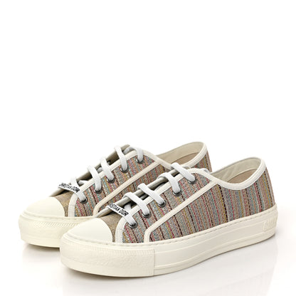 Christian Dior Romance Lurex Walk'N'Dior Low Top Sneakers 36.5 Multicolor 3 of 12