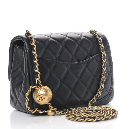 Chanel Lambskin Quilted Mini Pearl Crush Flap Black 2 of 4