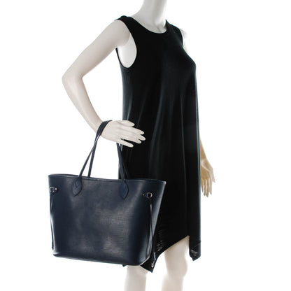 Louis Vuitton Epi Neverfull MM Indigo 2 of 15