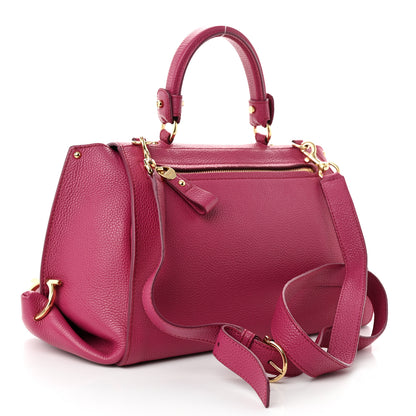 Salvatore Ferragamo Calfskin Sofia Shoulder Bag Pink 3 of 10