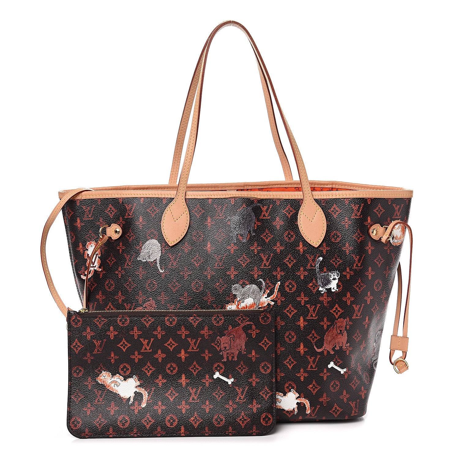 Louis Vuitton Catogram Neverfull MM Marron 1 of 9