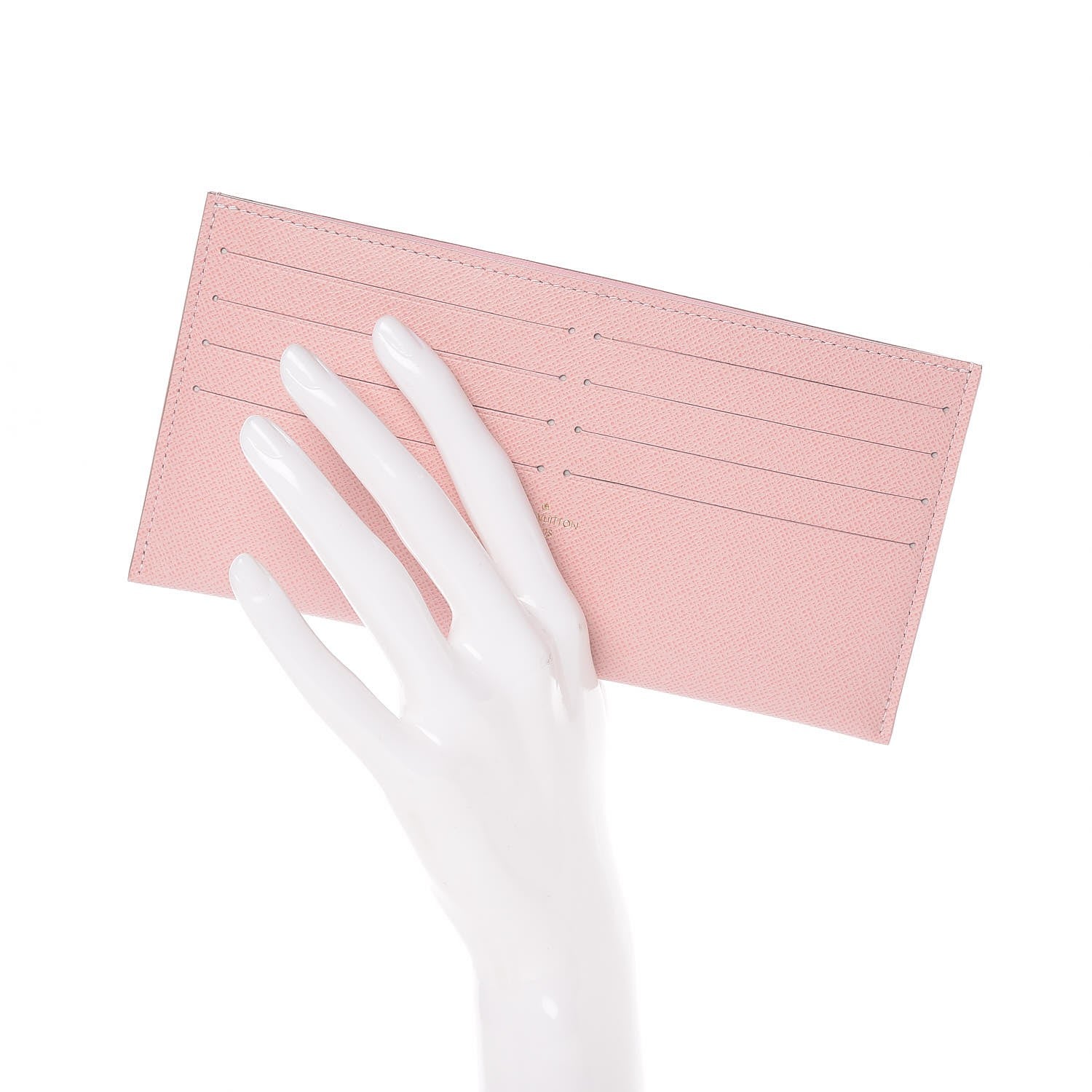 Louis Vuitton Calfskin Felicie Card Holder Insert Rose Ballerine 8 of 12
