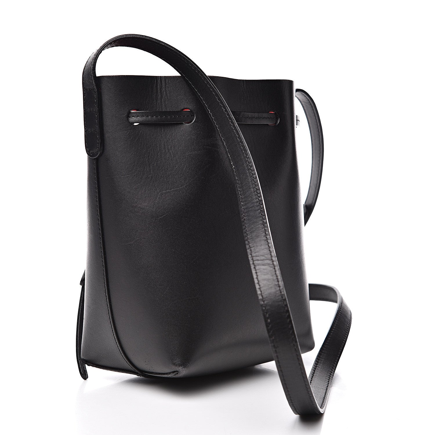 Mansur Gavriel Vegetable Tanned Mini Mini Bucket Bag Black Flamma 2 of 10