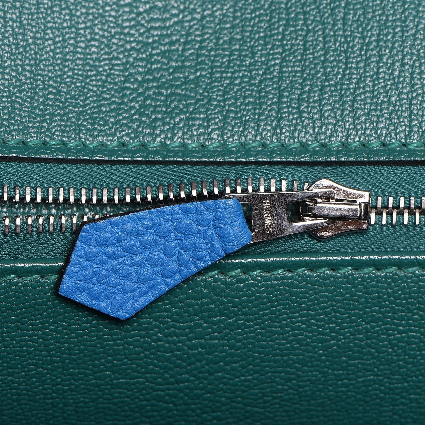 Togo Verso Birkin 35 Bleu Zanzibar Malachite