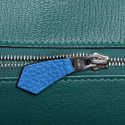 Hermes Togo Verso Birkin 35 Bleu Zanzibar Malachite 15 of 37