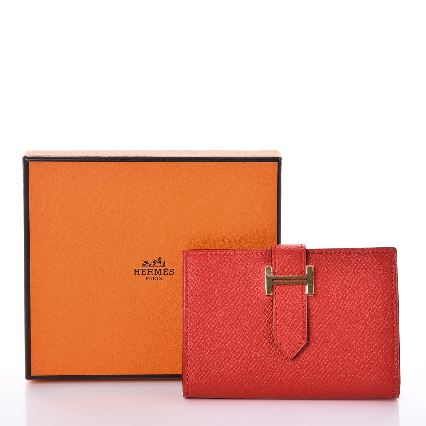 Epsom Bearn Card Holder Wallet Rouge Tomate