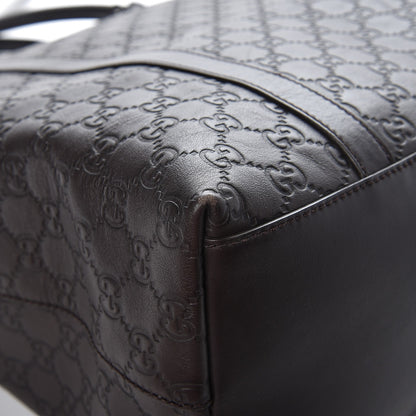 Gucci Guccissima Large GG Charm Convertible Dome Satchel Dark Brown 10 of 11