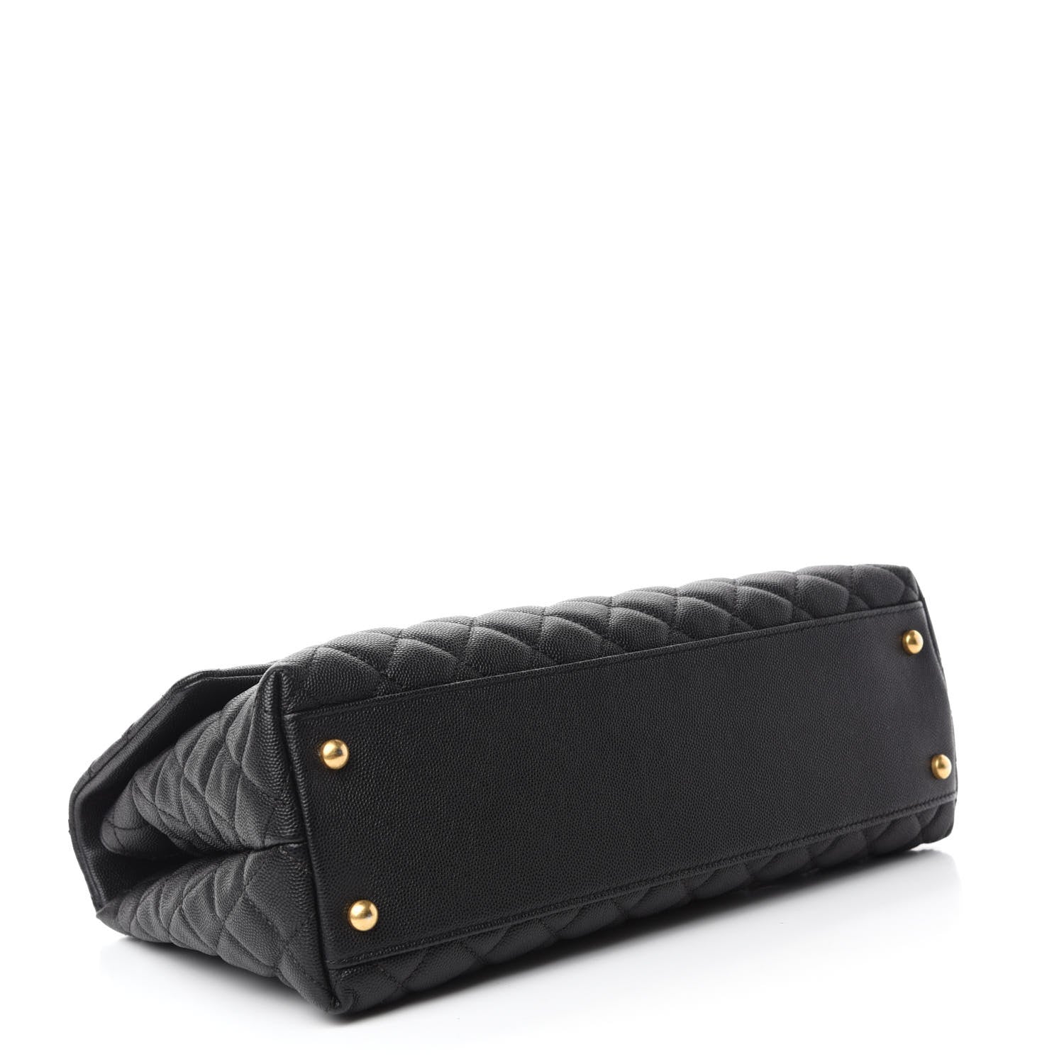 Chanel Caviar Quilted Medium Coco Handle Flap Black 4 of 10
