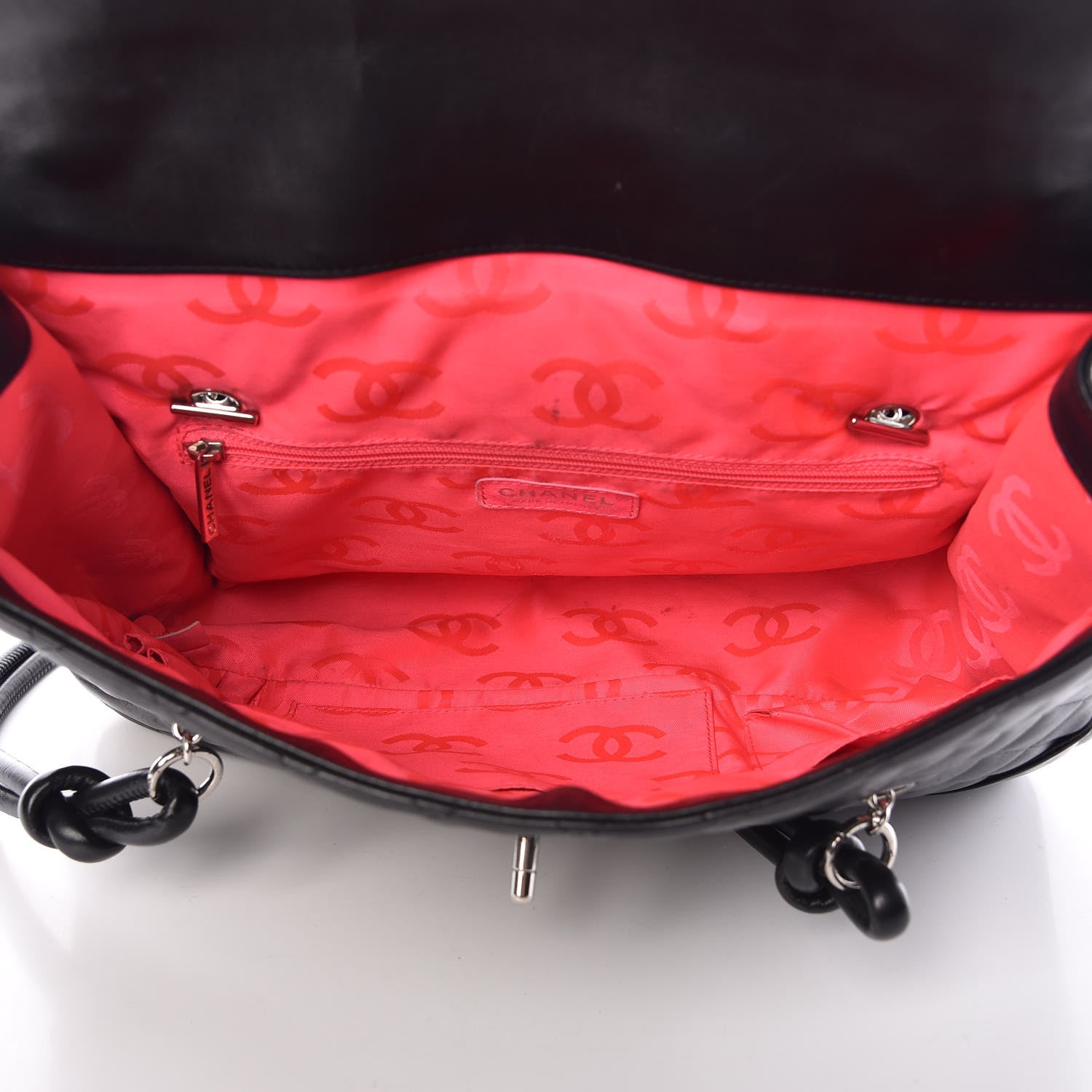 Chanel Calfskin Quilted Large Cambon Flap Black 5 of 13