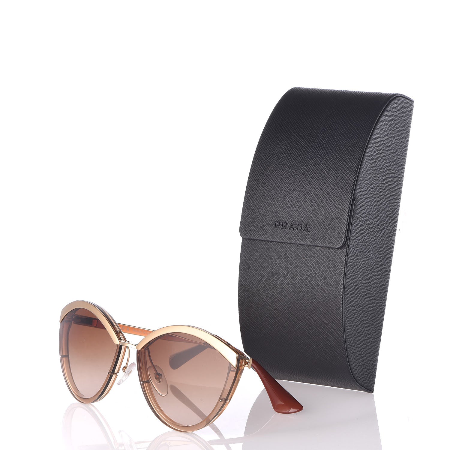 Prada Cinema Sunglasses SPR07U Gold 7 of 7