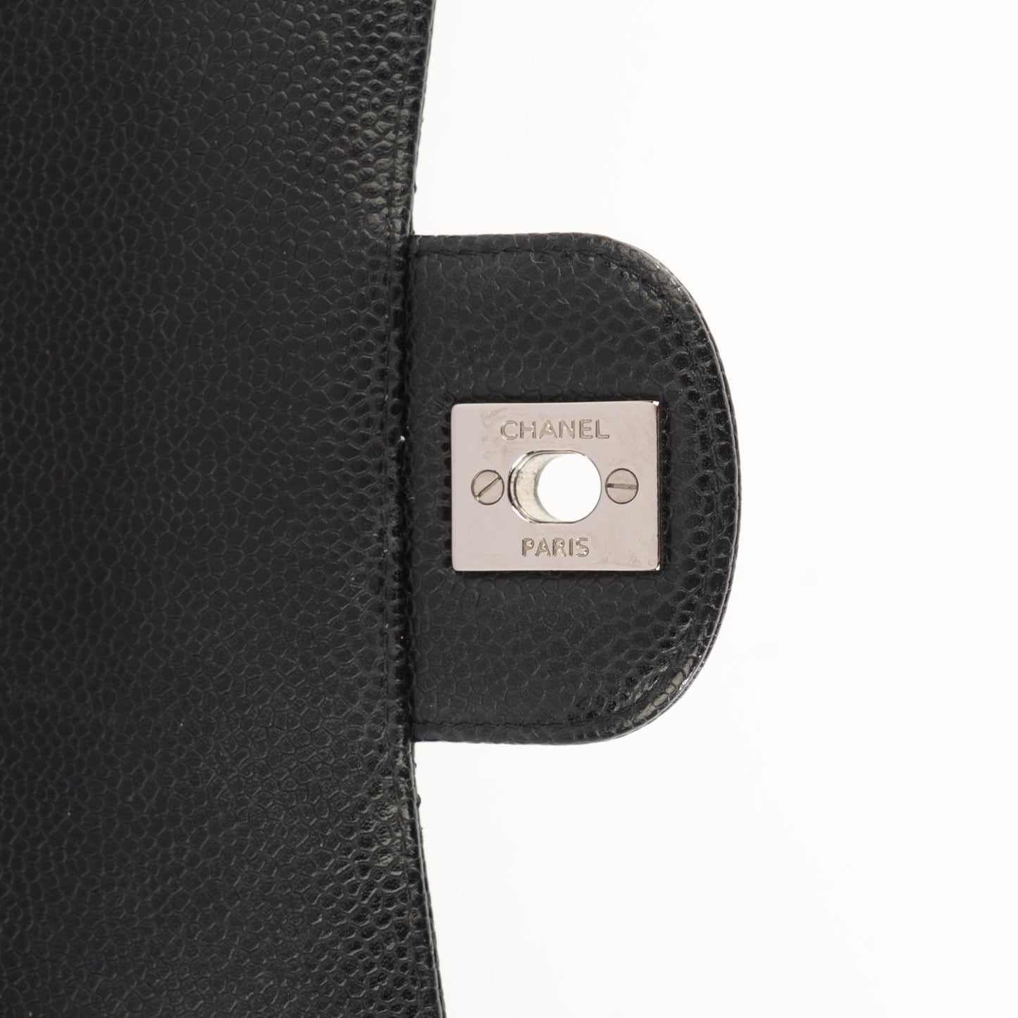 Caviar Quilted Mini Square Flap Black