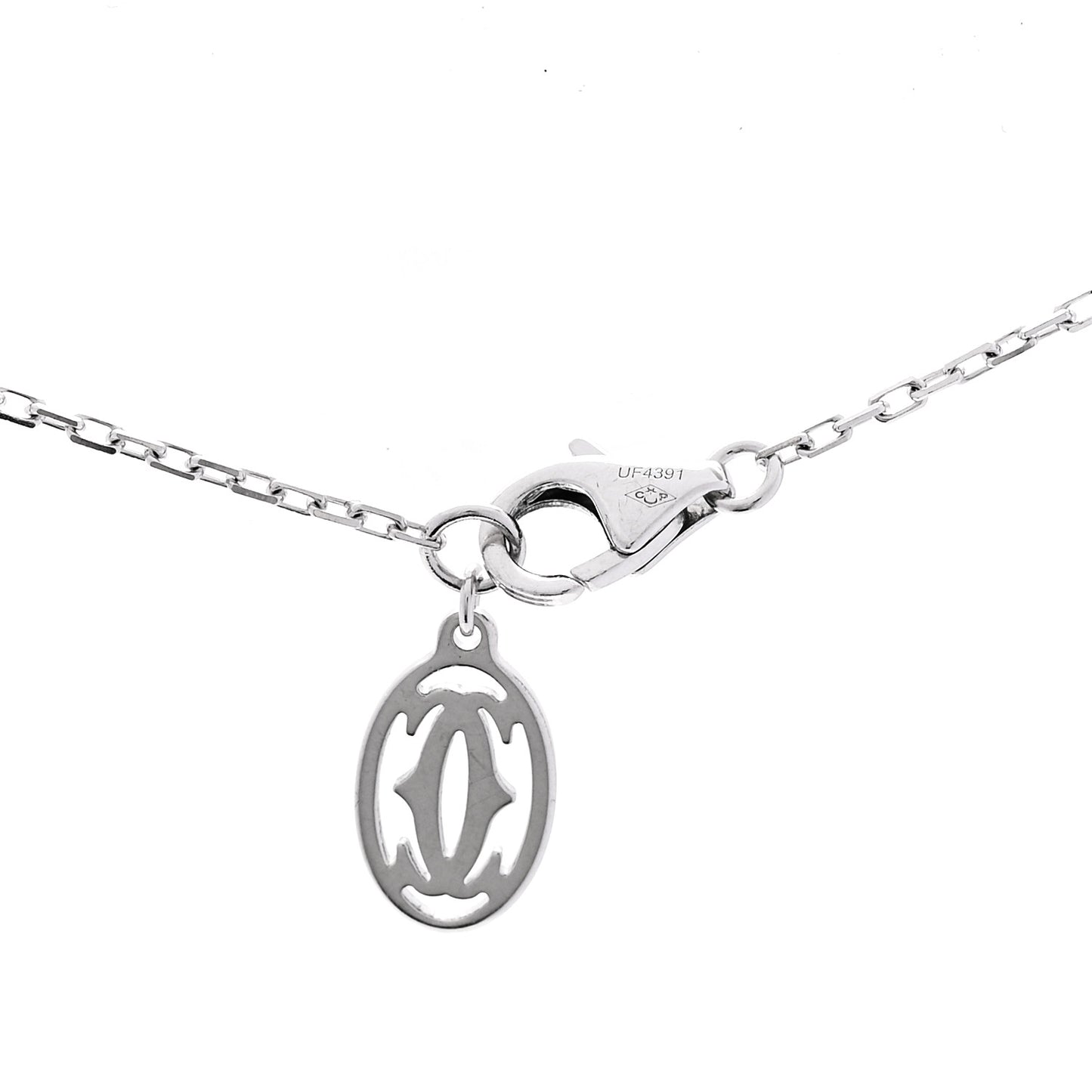 18K White Gold Diamond LM D'Amour Pendant Necklace