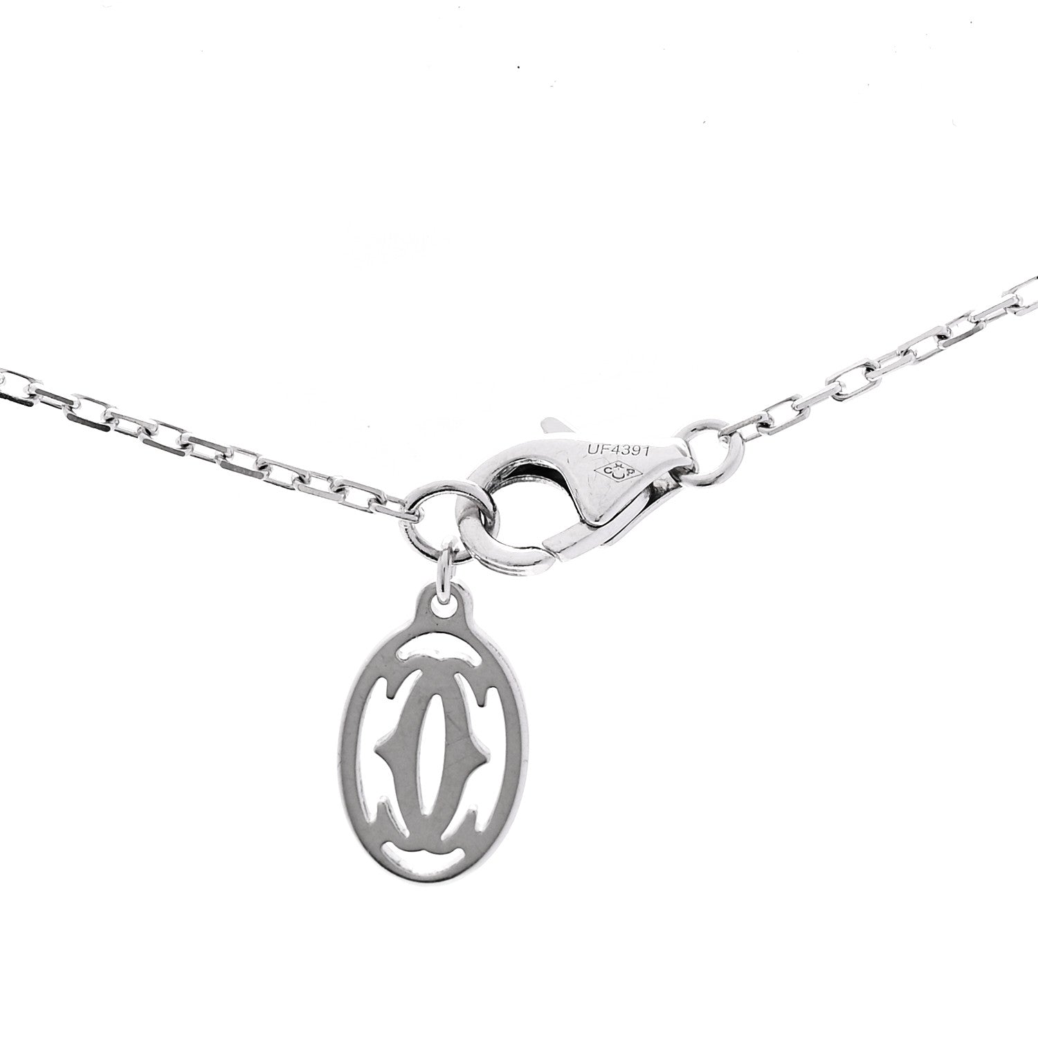 Cartier 18K White Gold Diamond LM D'Amour Pendant Necklace 5 of 5