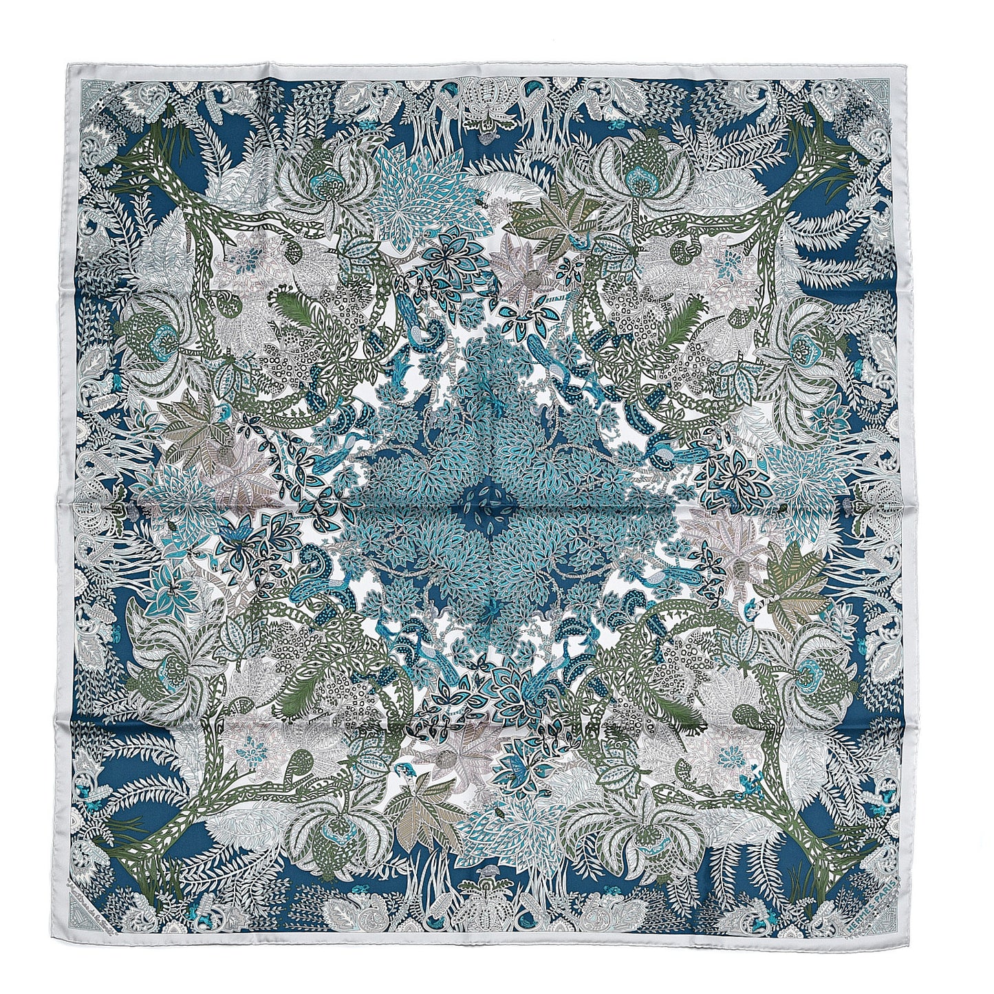 Silk Maitres de la Foret Scarf 90