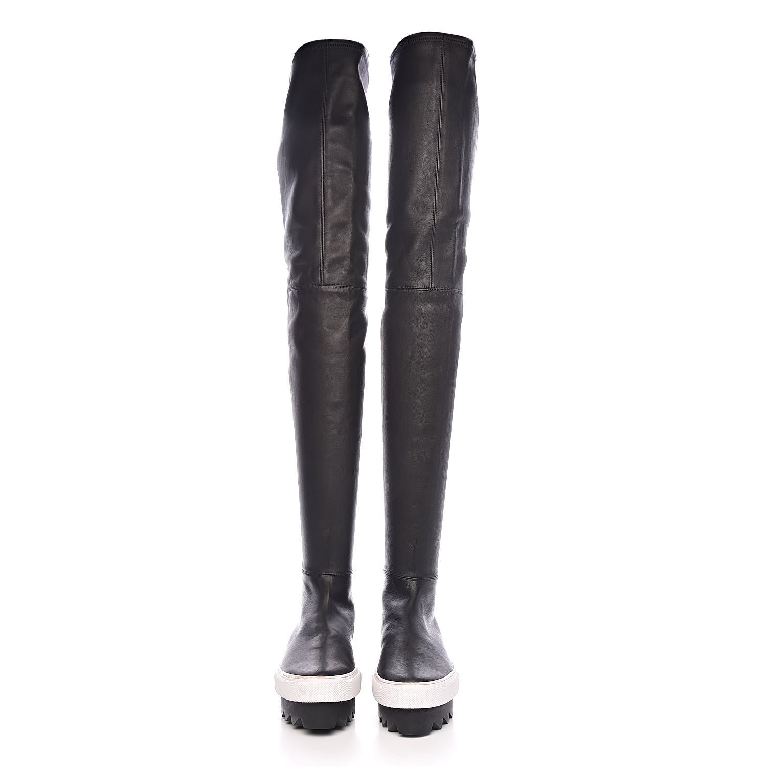 Givenchy Lambskin Platform Over The Knee Boots 37.5 Black 2 of 12