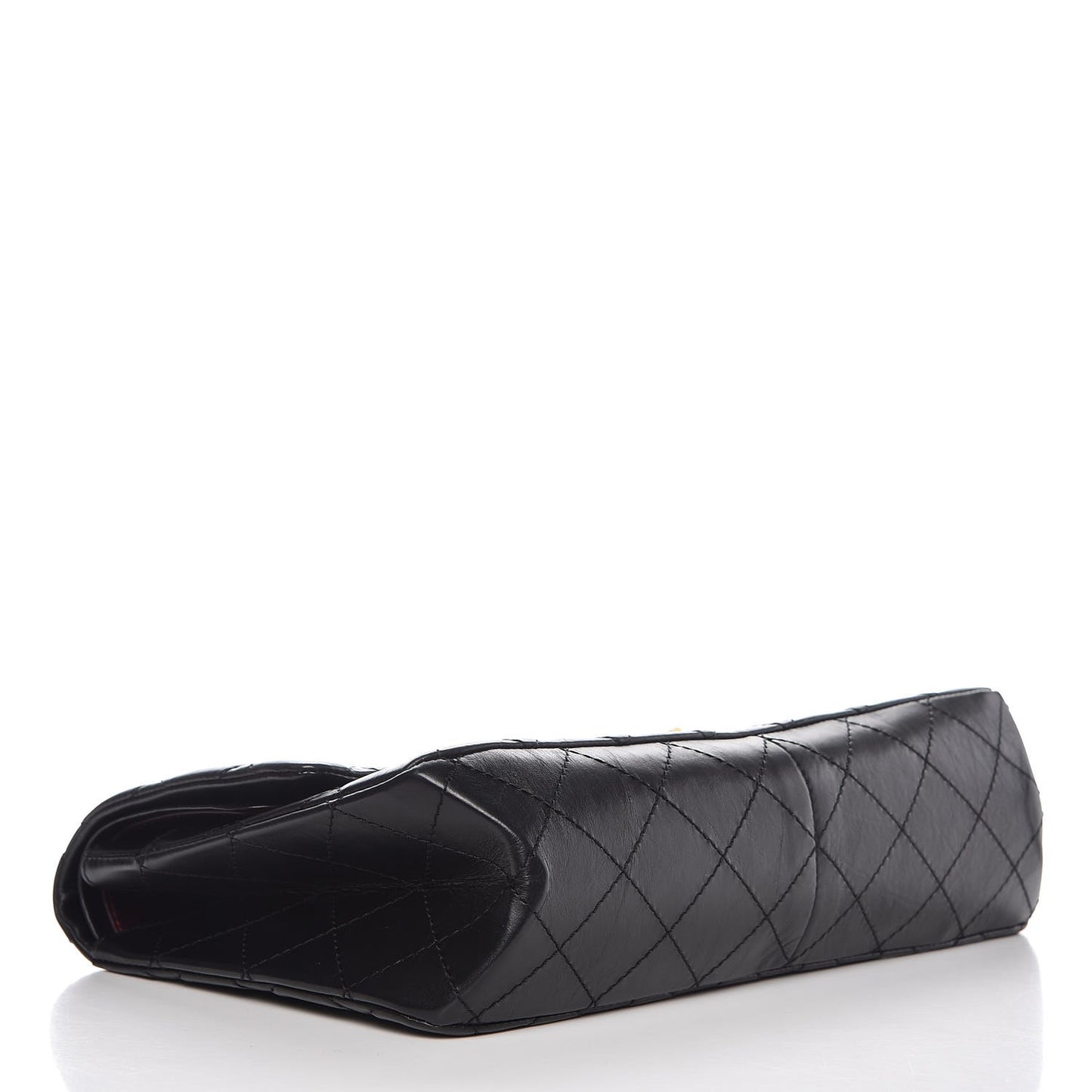 Aged Calfskin Quilted 2.55 Reissue 227 Flap Black