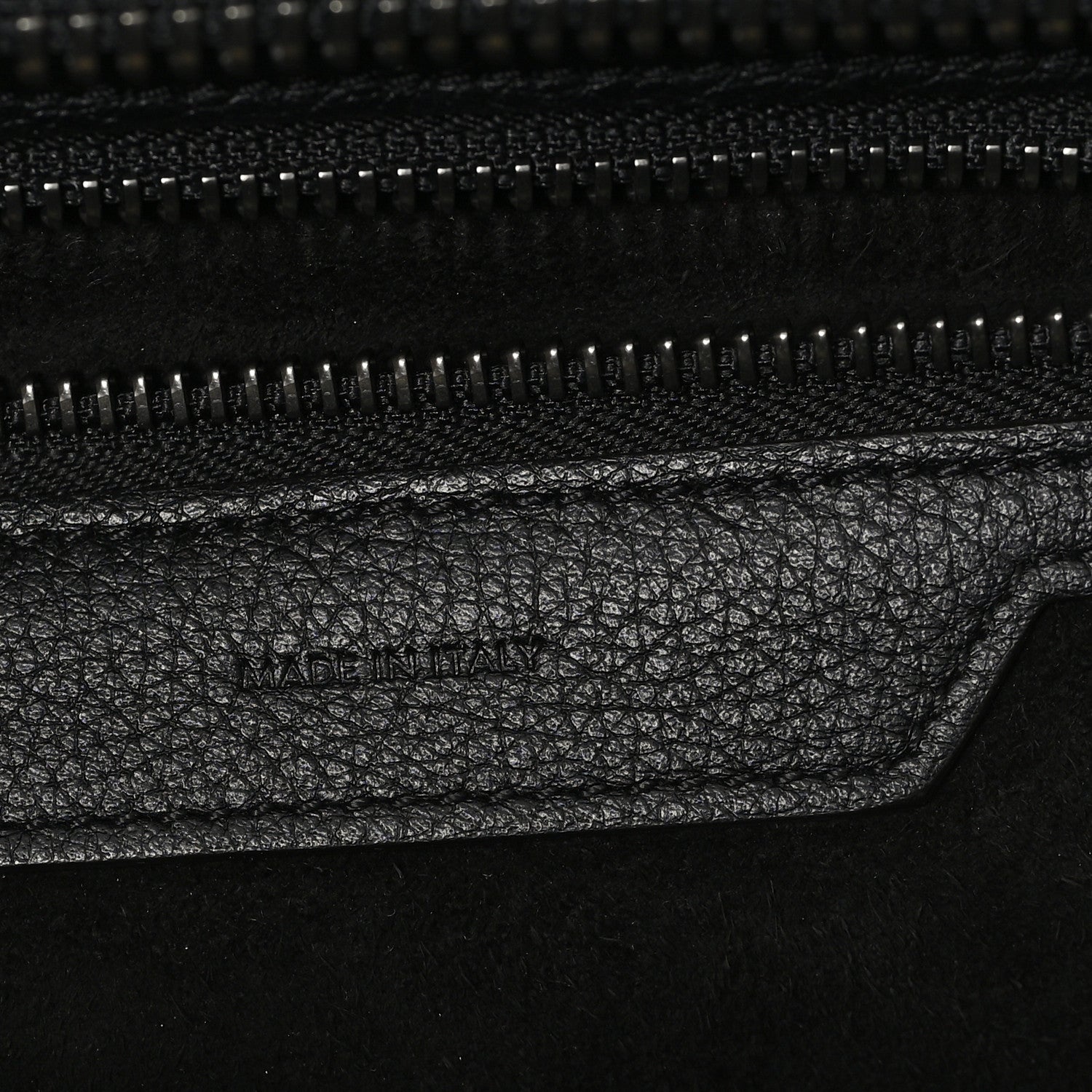 Celine Drummed Calfskin Micro Luggage Black 6 of 11