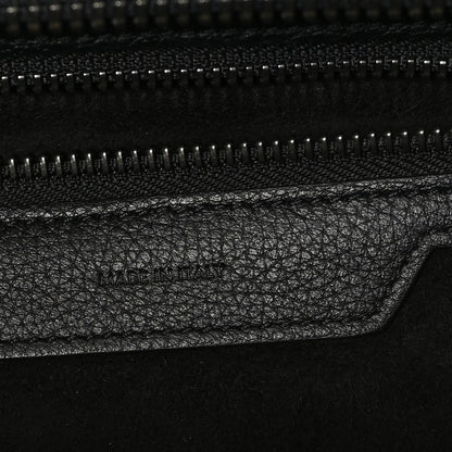 Celine Drummed Calfskin Micro Luggage Black 6 of 11