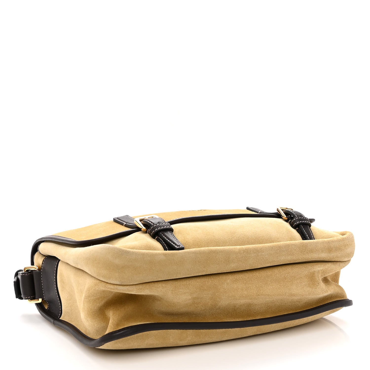 Loewe Suede Messenger Bag Gold 4 of 9