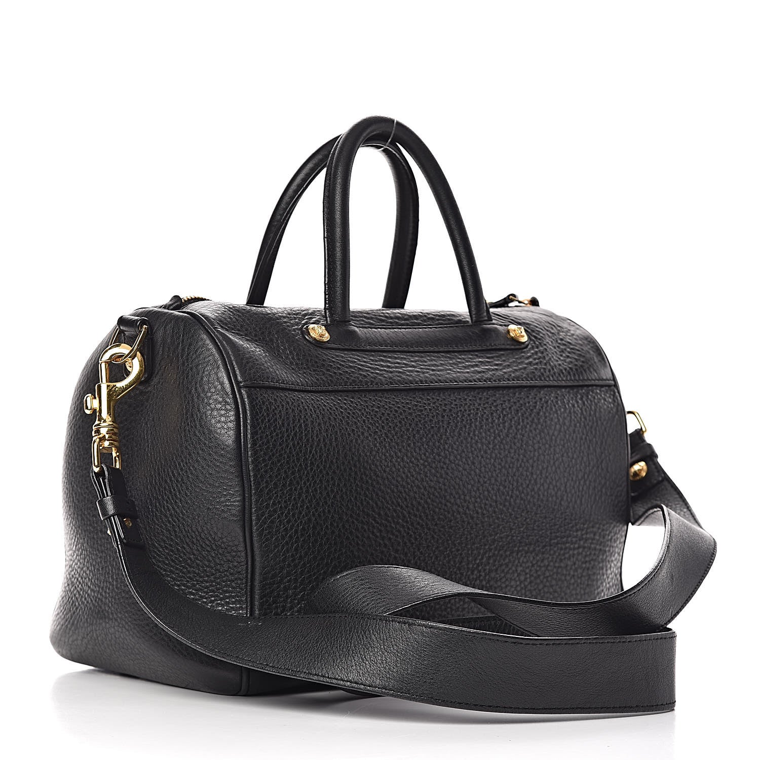 Versace Cervo Embossed Vitello Signature Duffle Bag Black 4 of 18