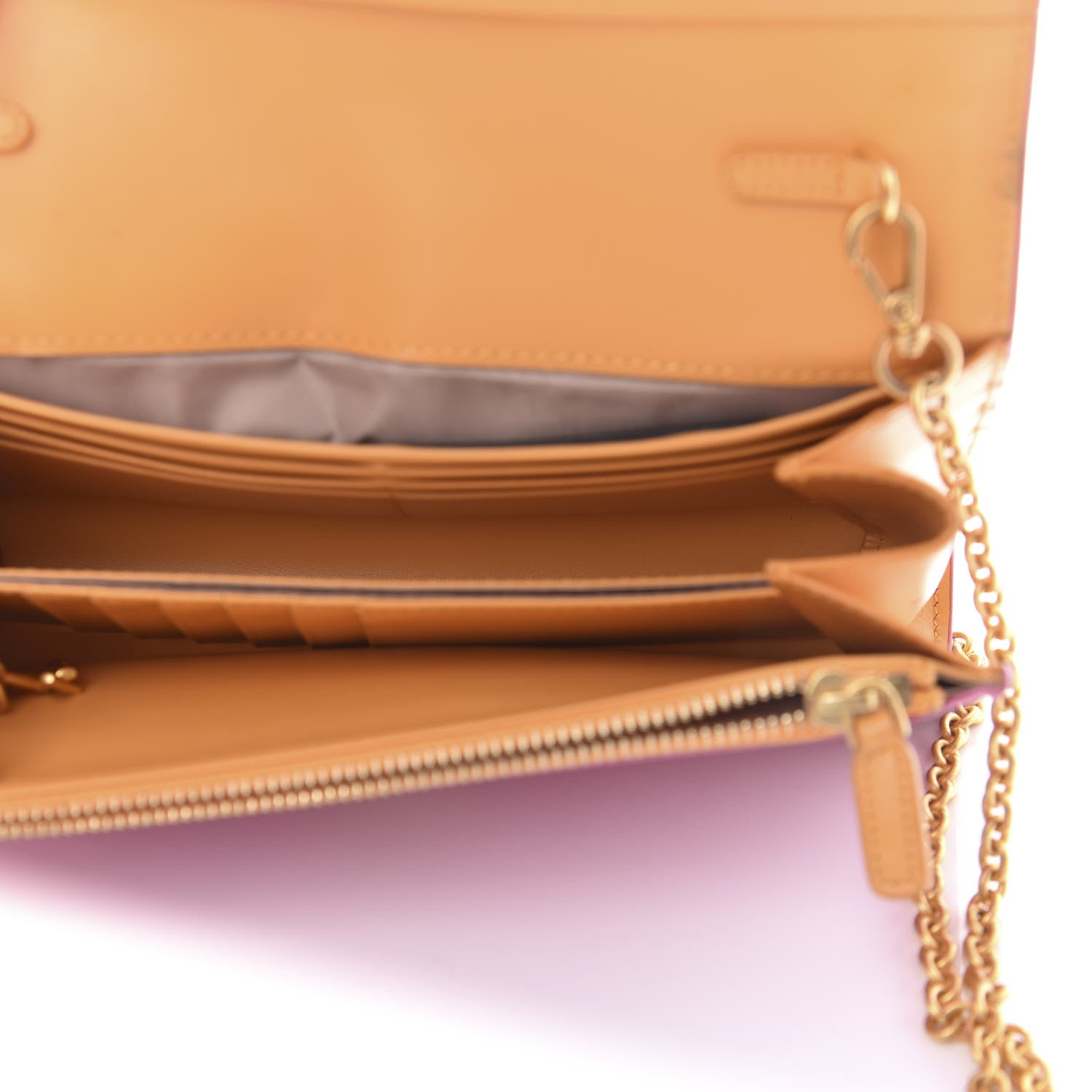 MCM Grained Calfskin Large Mina Chain Crossbody Blush Pink 5 of 9