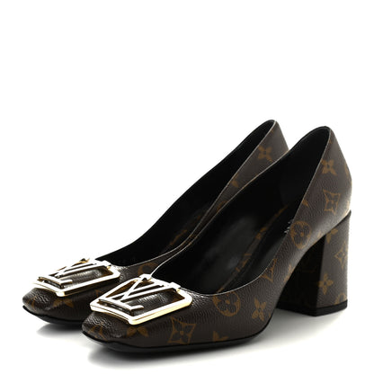 Louis Vuitton Monogram Madeleine Pumps 38.5 3 of 8