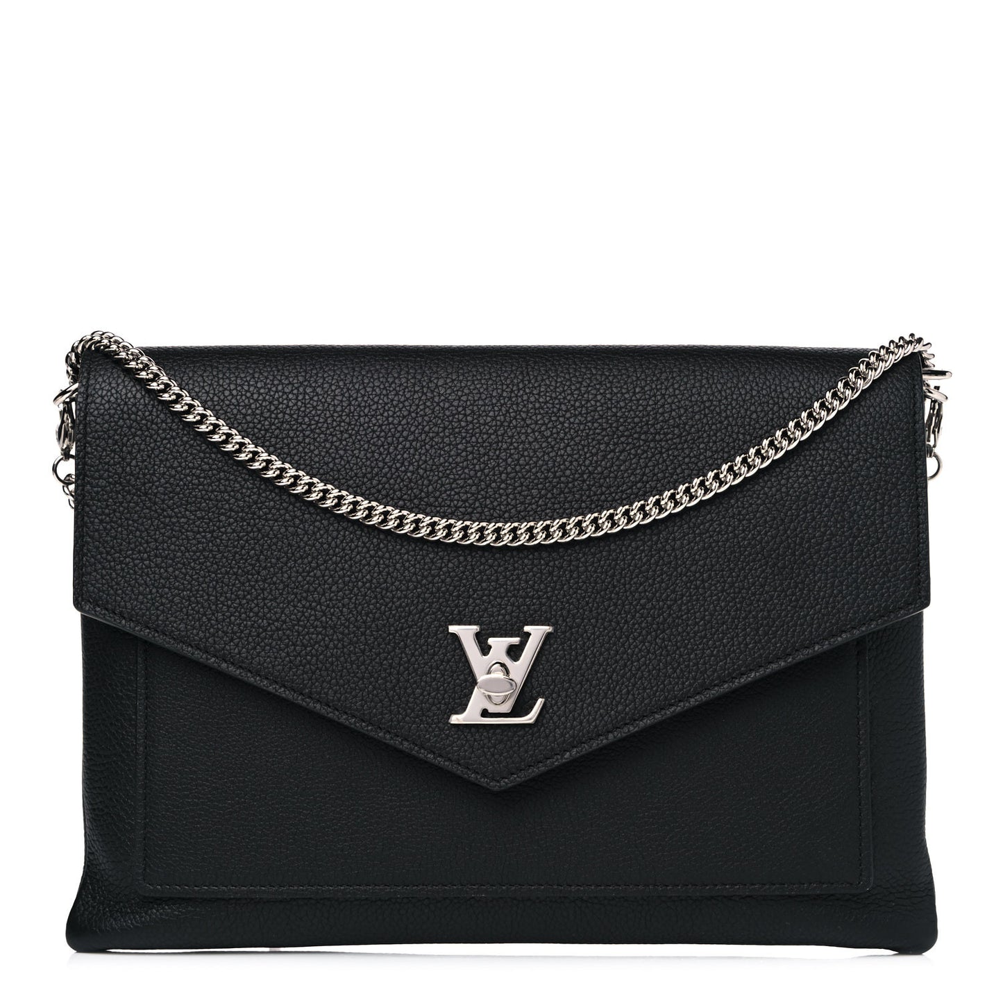 Soft Calfskin My Lockme Pochette Black