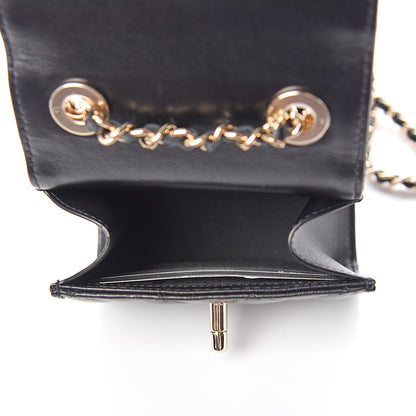 Chanel Lambskin Quilted Mini Trendy CC Chain Wallet Black 4 of 11
