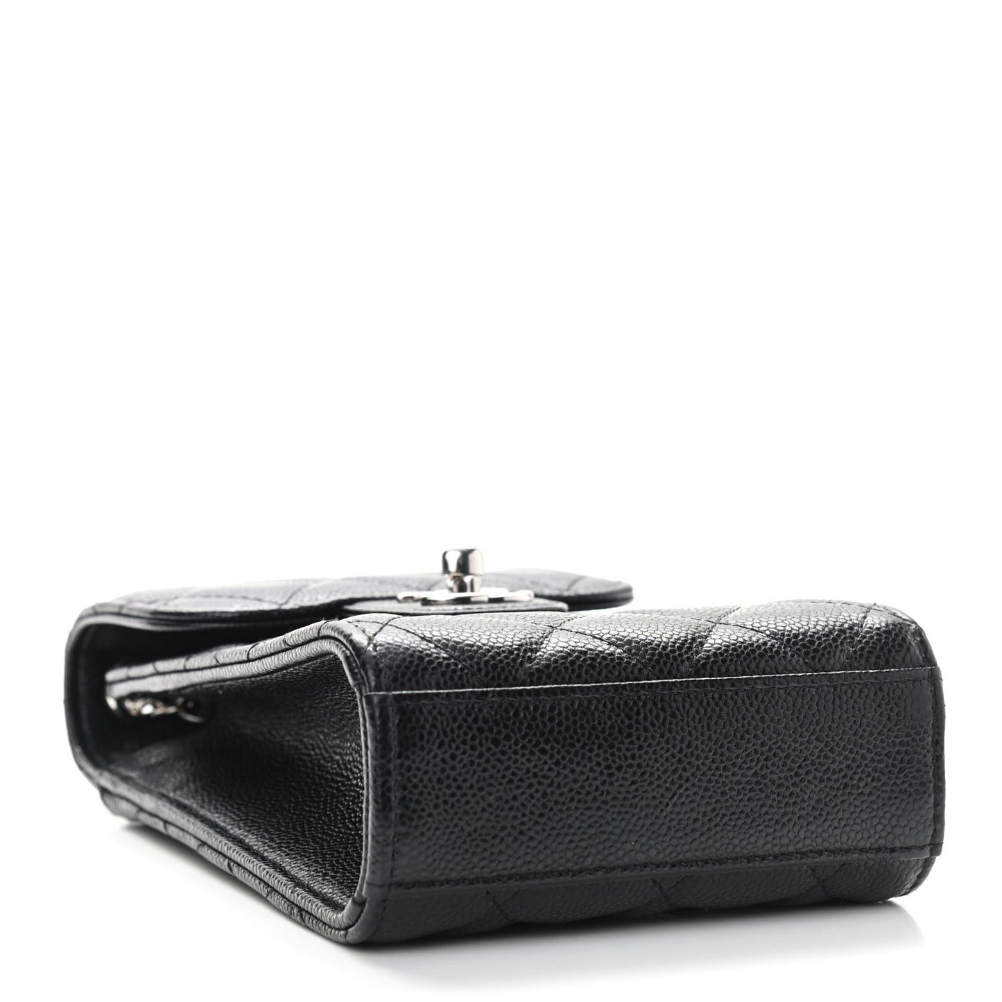 Caviar Quilted Classic Phone Holder Black