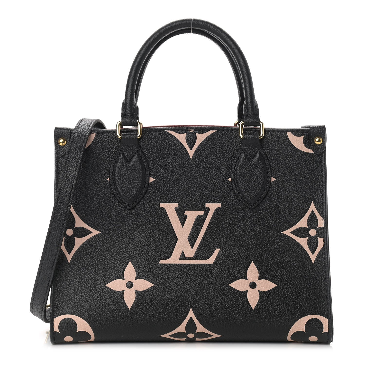 Louis Vuitton Empreinte Monogram Giant Onthego PM Black Beige 1 of 9