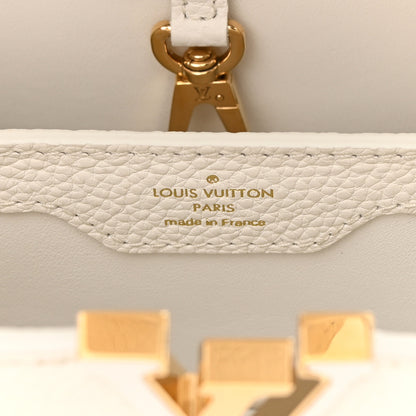 Louis Vuitton Taurillon Capucines BB Snow 6 of 10