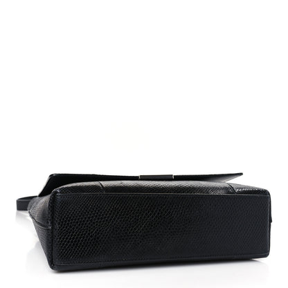 Saint Laurent Snakeskin Le 90 Shoulder Bag Black 4 of 9